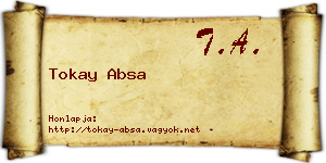 Tokay Absa névjegykártya